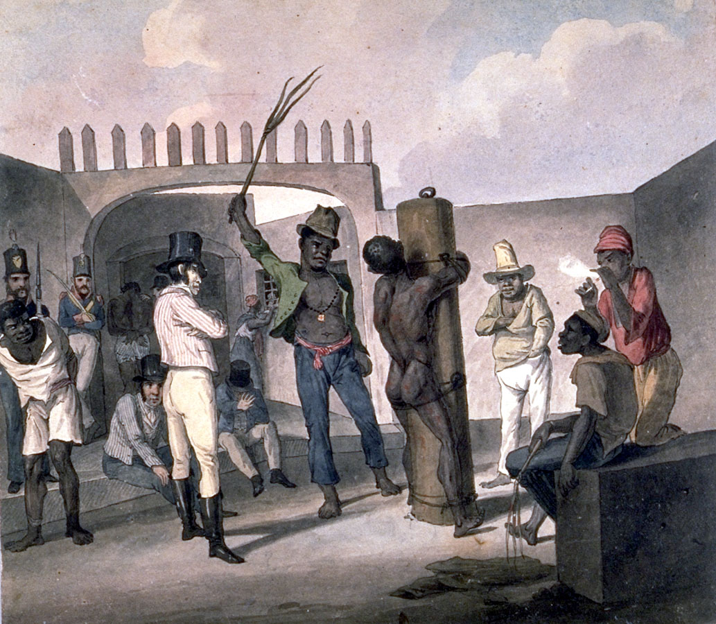 "Punishing Negroes at Cathabouco, Rio de Janeiro"